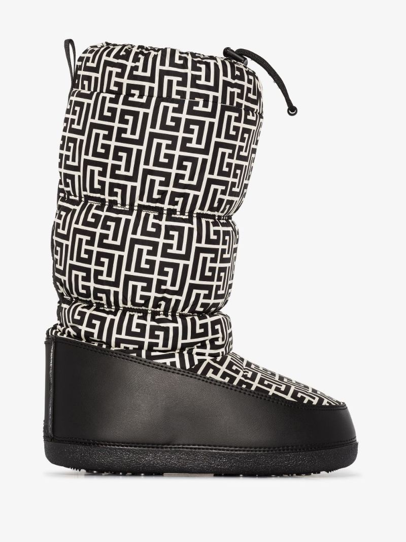 Black Toundra Monogram Ski Boots