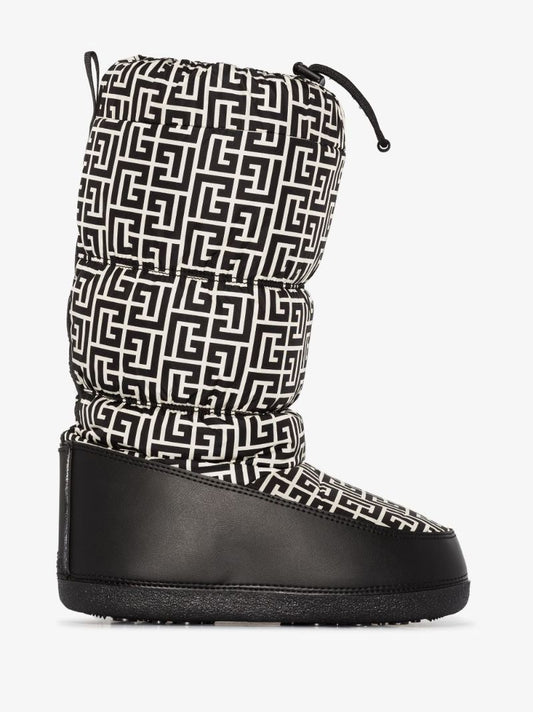 Black Toundra Monogram Ski Boots
