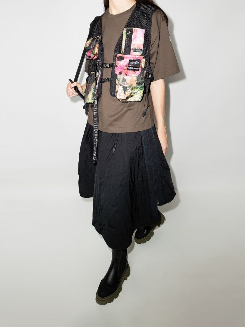 4 Moncler Hyke Logo Print T-shirt