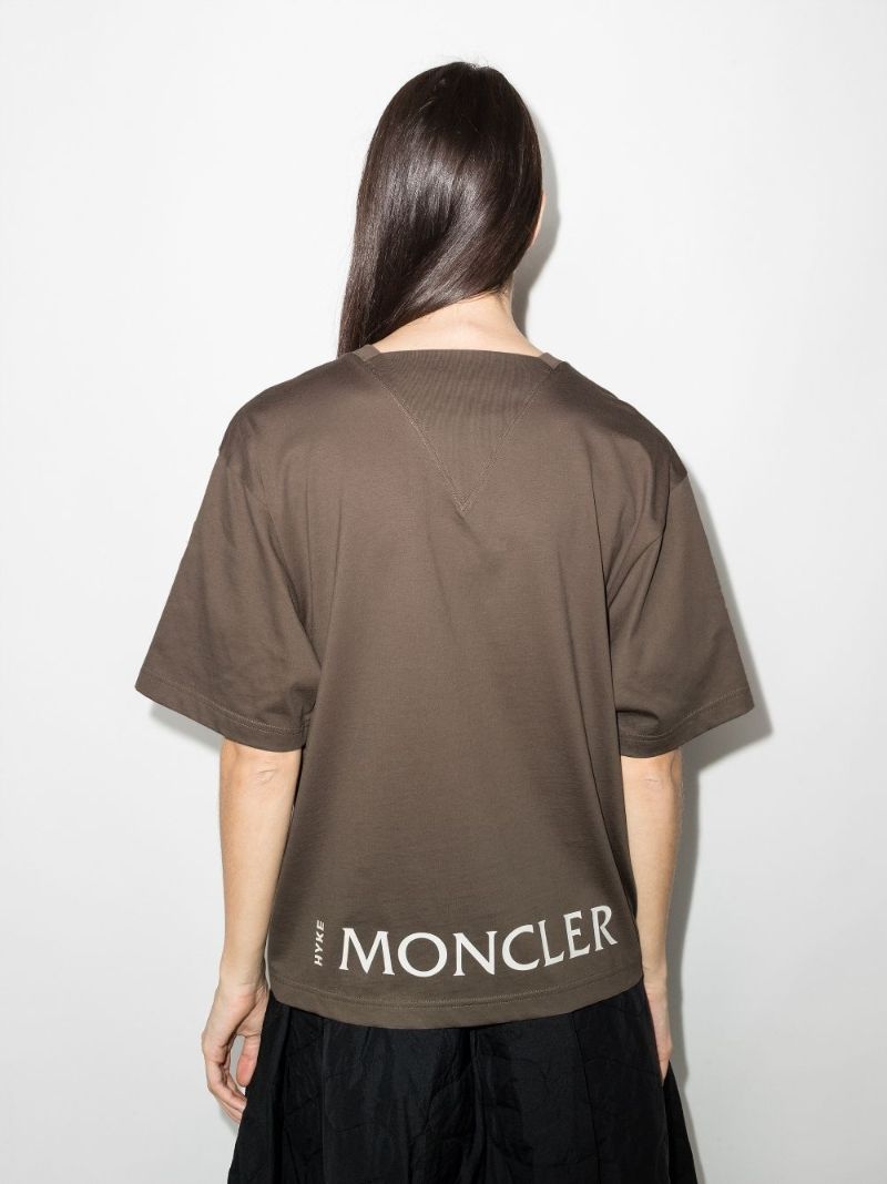 4 Moncler Hyke Logo Print T-shirt