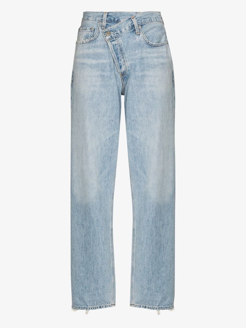 Criss Cross Wide Leg Jeans