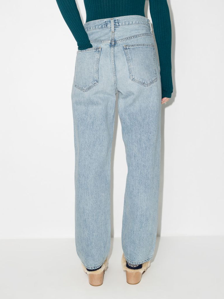 Criss Cross Wide Leg Jeans