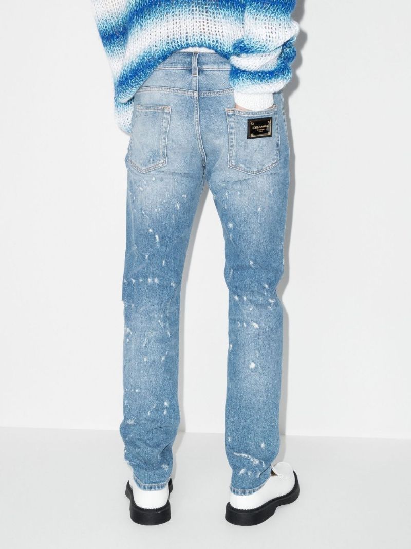 Distressed Slim Fit Jeans