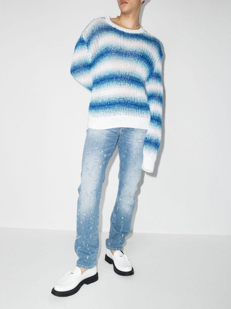 Distressed Slim Fit Jeans
