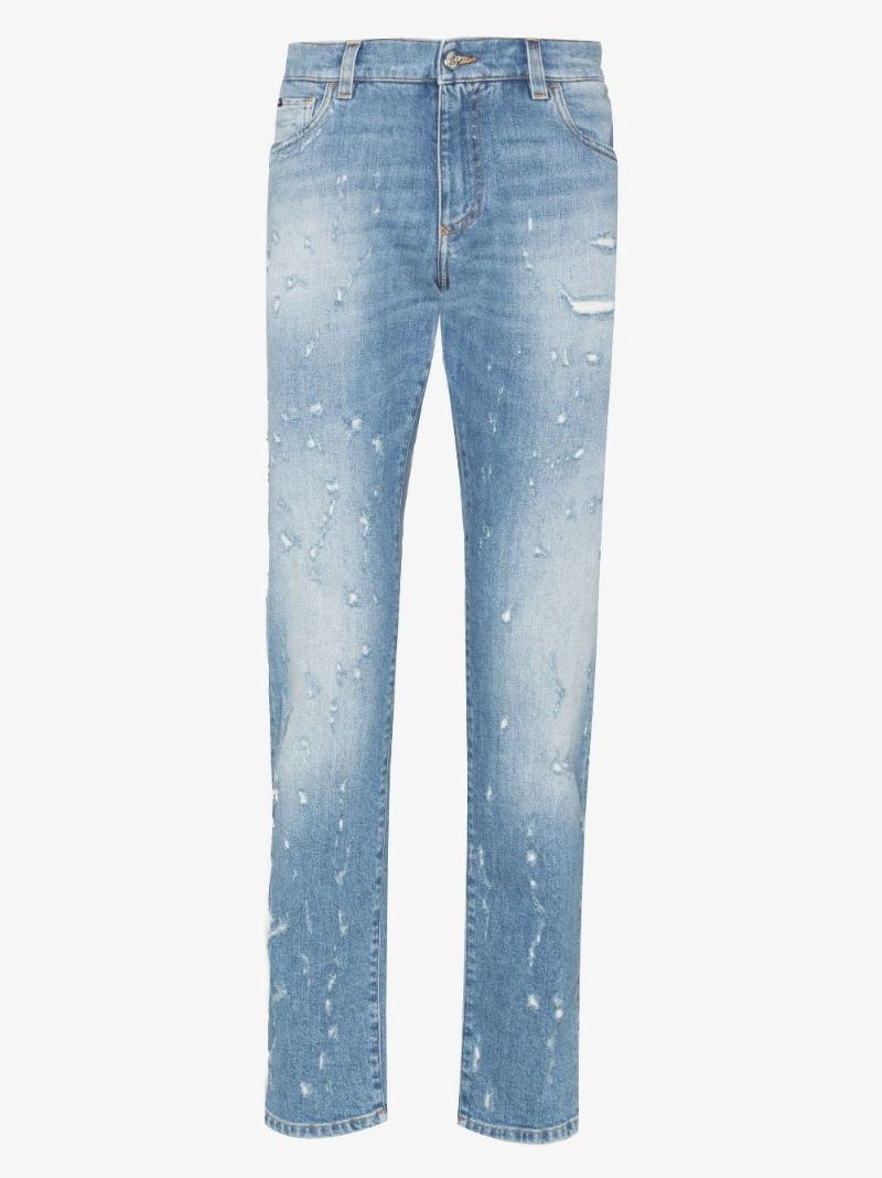 Distressed Slim Fit Jeans