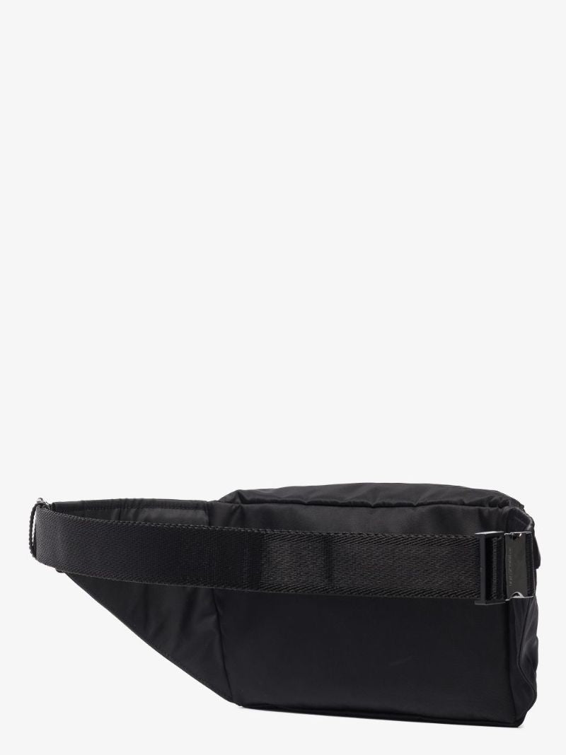 Black Logo Plaque Cross Body Bag