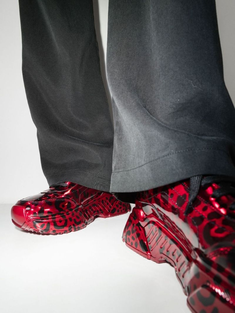 Daymaster Leopard Print Leather Sneakers