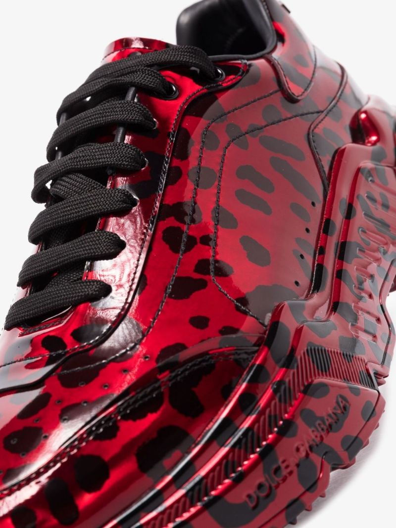 Daymaster Leopard Print Leather Sneakers