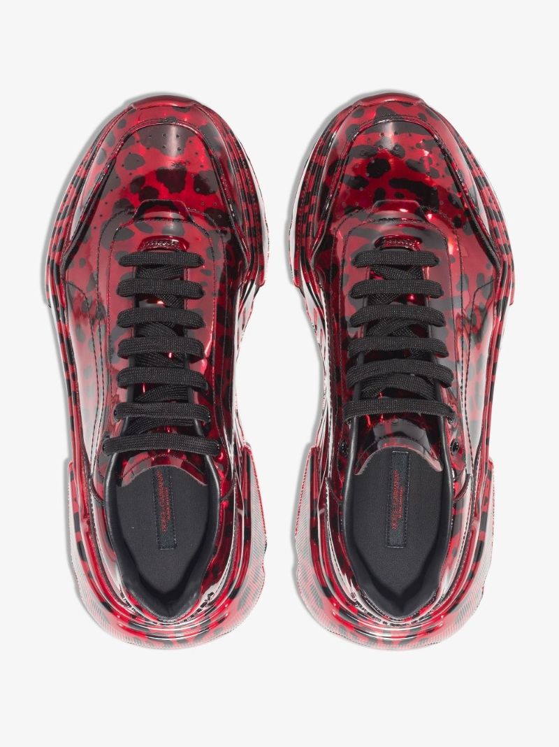Daymaster Leopard Print Leather Sneakers