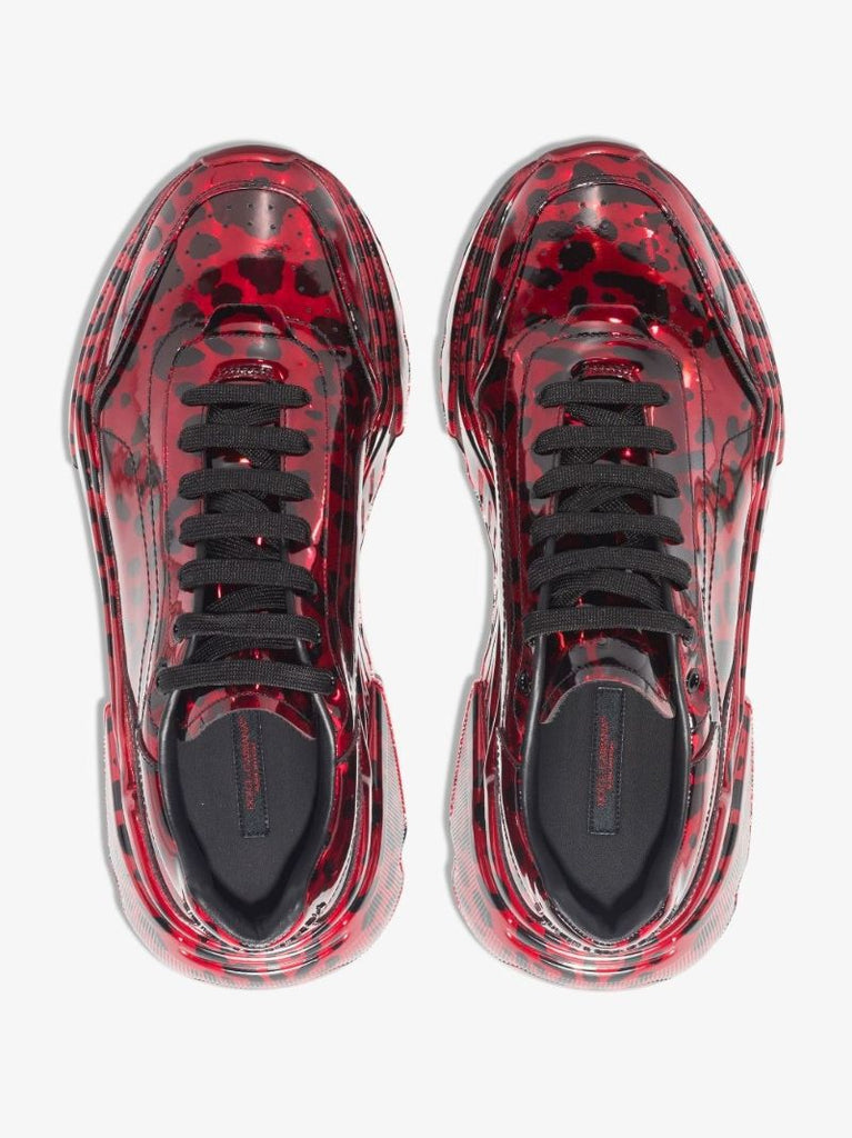 Daymaster Leopard Print Leather Sneakers