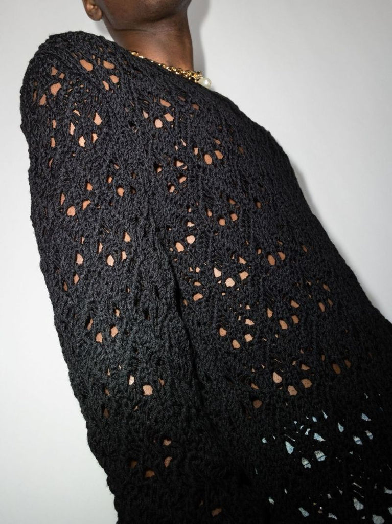 Open Knit Wool Sweater
