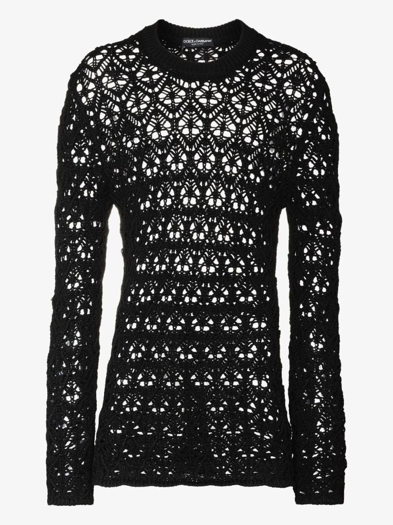Open Knit Wool Sweater