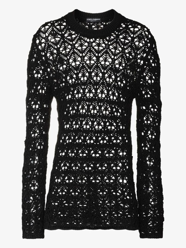Open Knit Wool Sweater