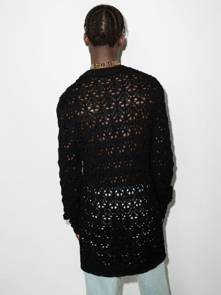 Open Knit Wool Sweater