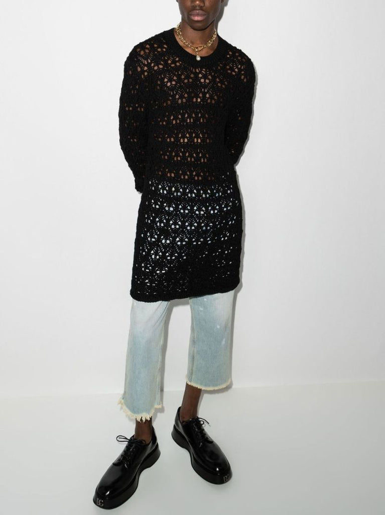 Open Knit Wool Sweater