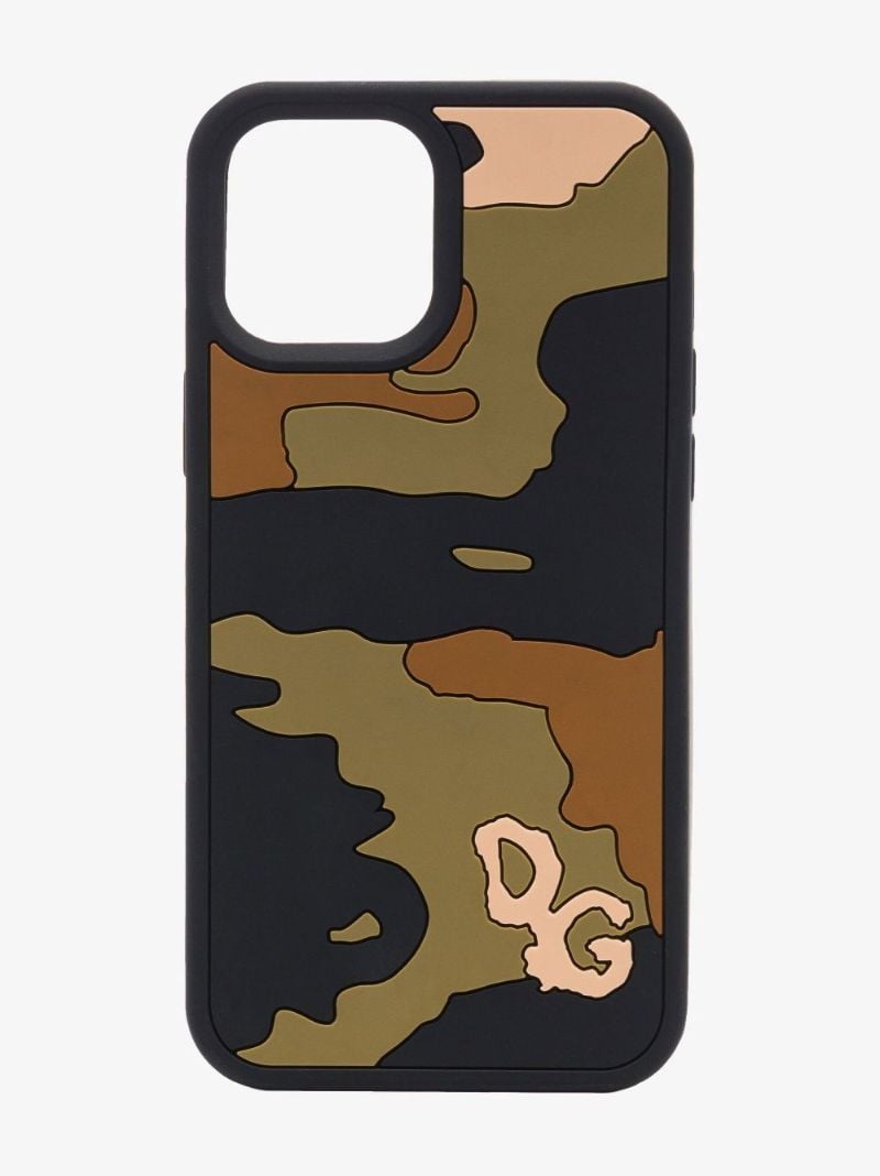 Black Camouflage Print Iphone 12 Pro Max Case