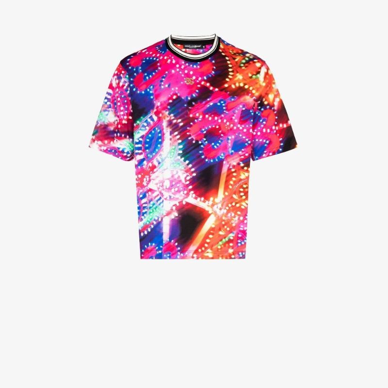 Illumination Print Cotton T-shirt