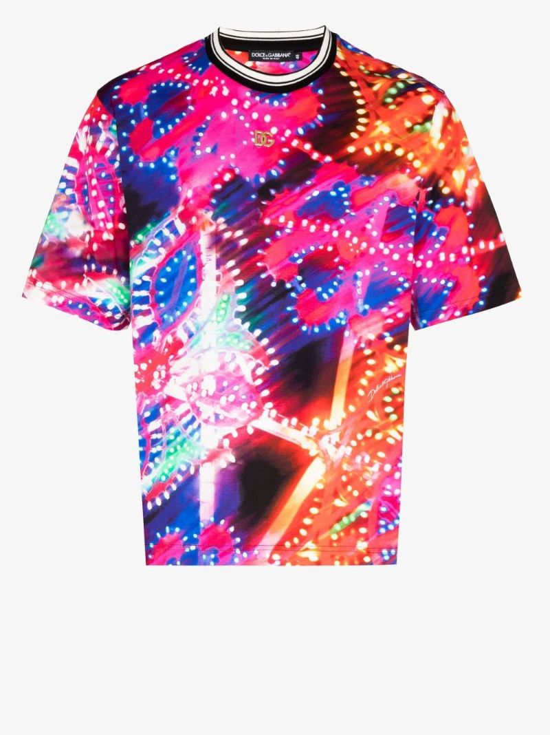 Illumination Print Cotton T-shirt