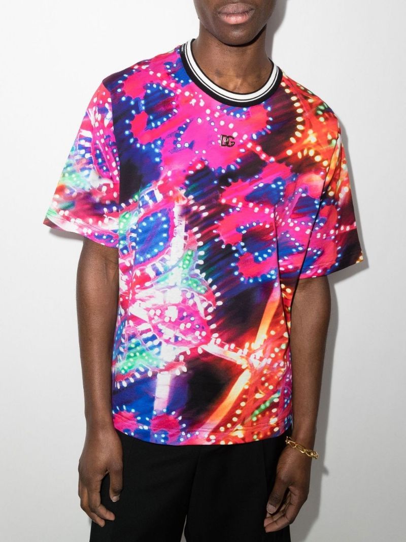 Illumination Print Cotton T-shirt