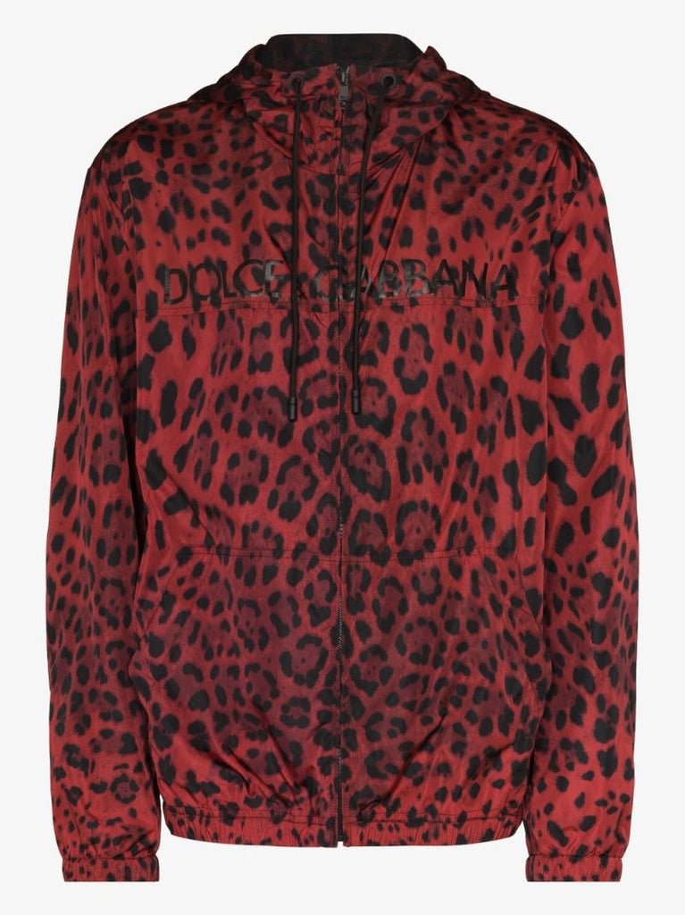 Leopard Print Hooded Jacket