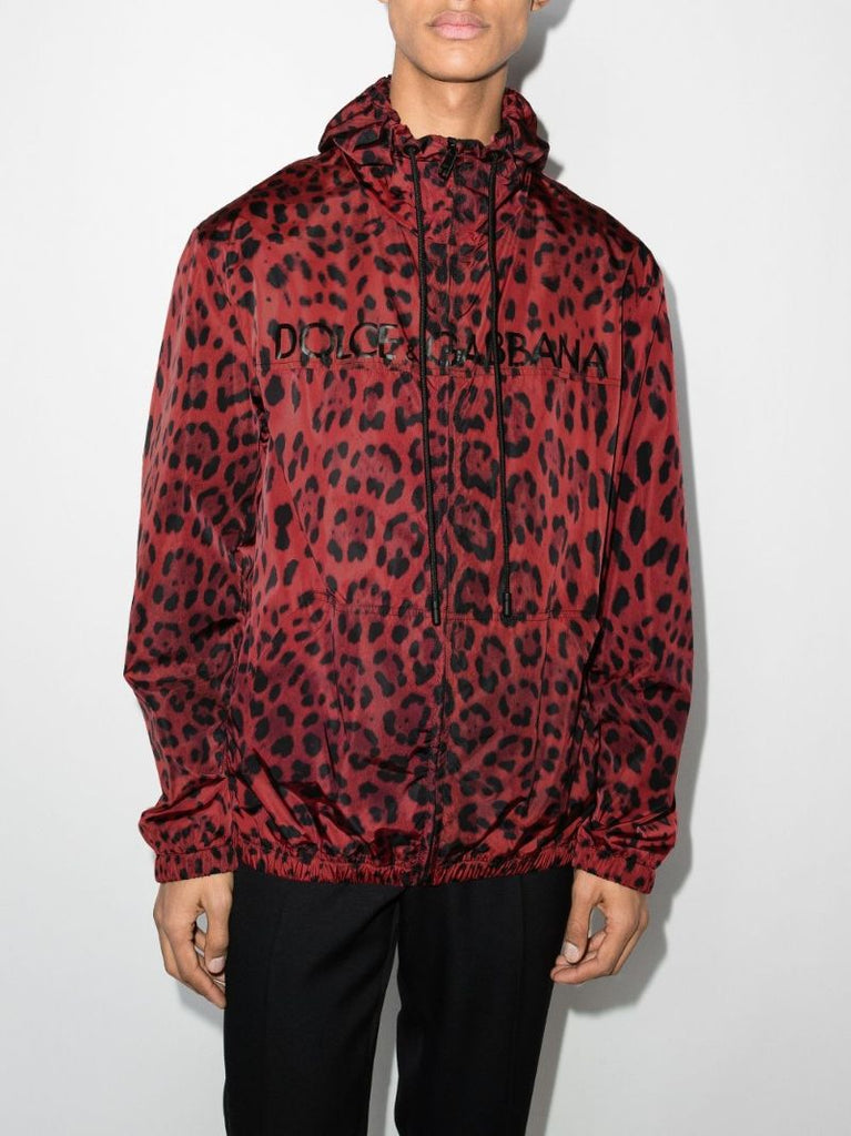 Leopard Print Hooded Jacket