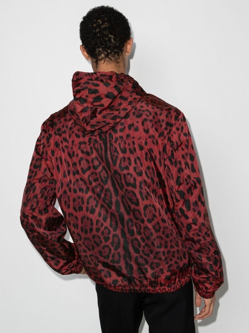 Leopard Print Hooded Jacket