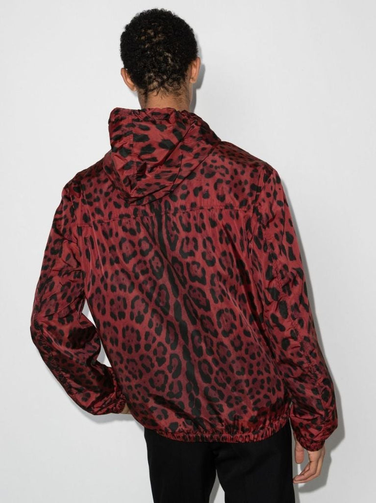 Leopard Print Hooded Jacket