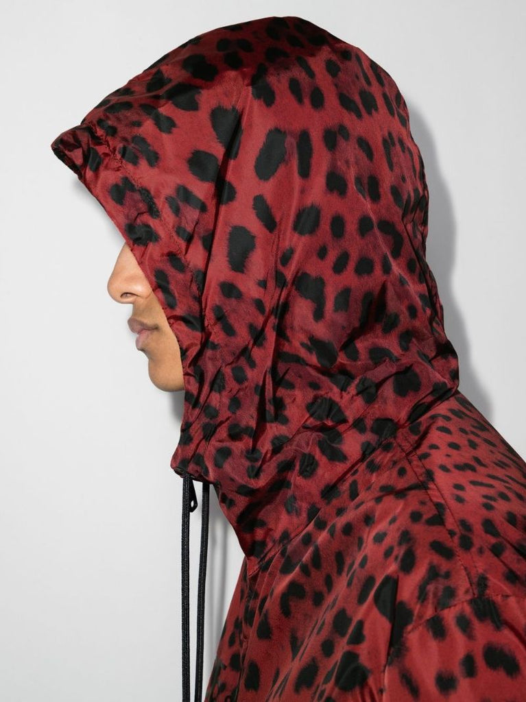 Leopard Print Hooded Jacket