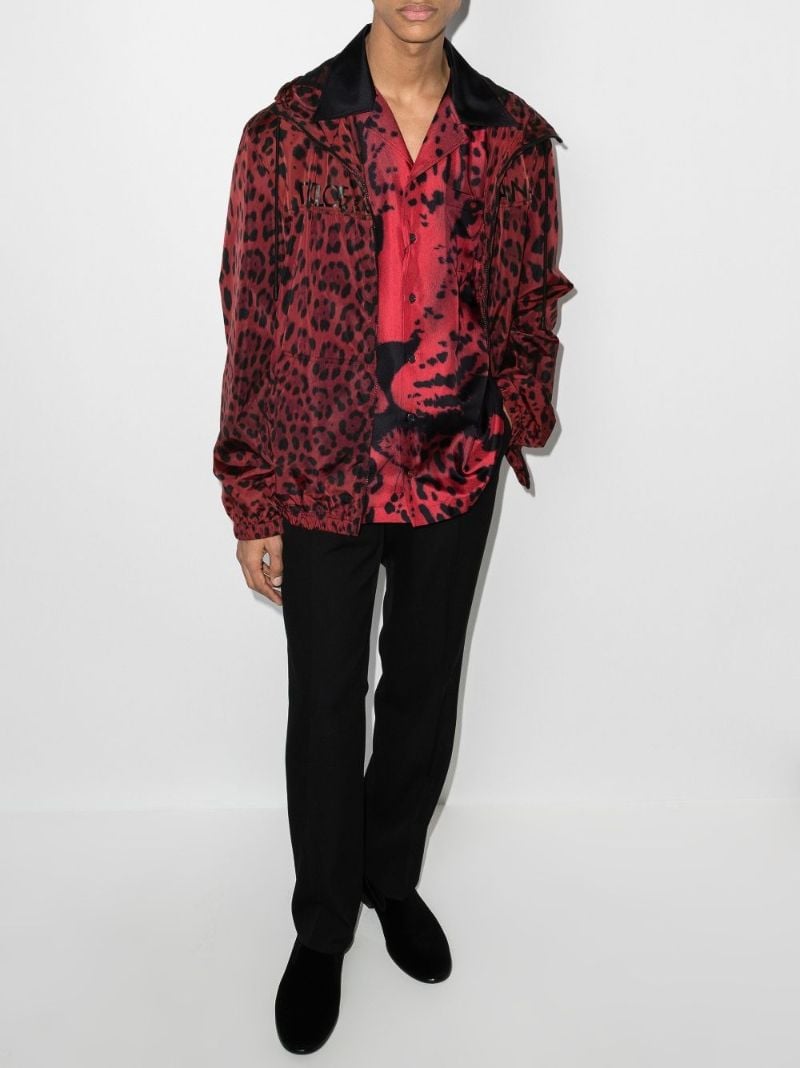 Leopard Print Hooded Jacket