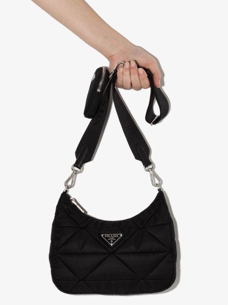 Padded Patchwork Shoulder Bag