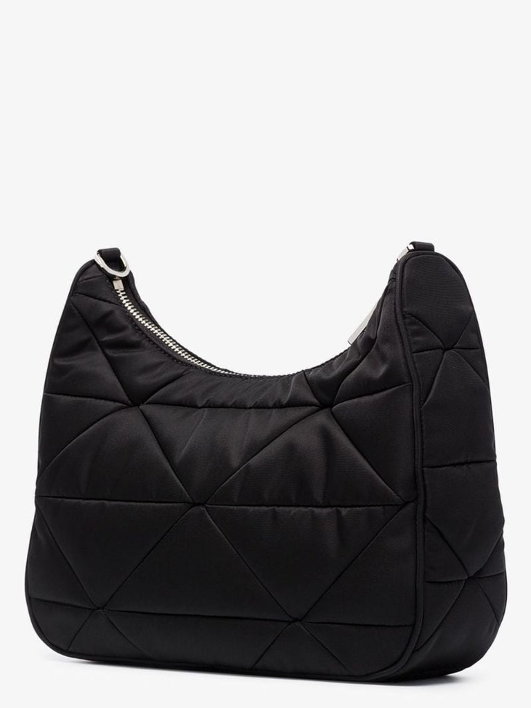 Padded Patchwork Shoulder Bag