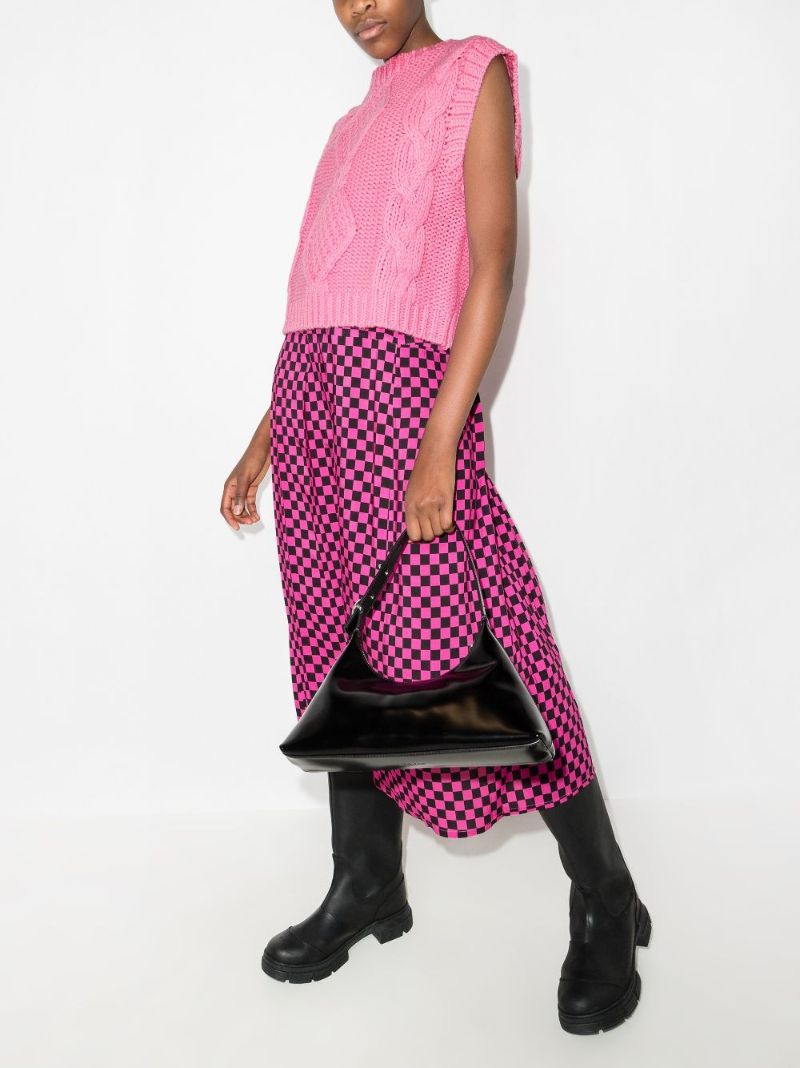 Renee Cable Knit Wool Sweater Vest