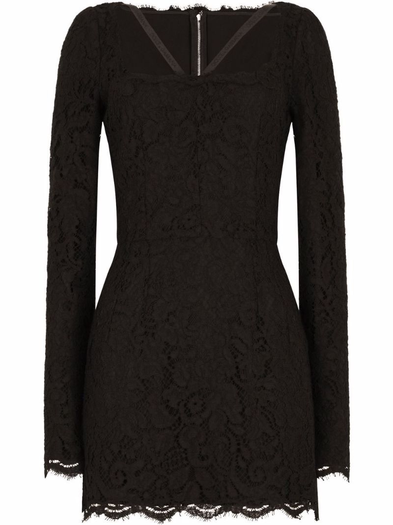 Black Lace Mini Dress
