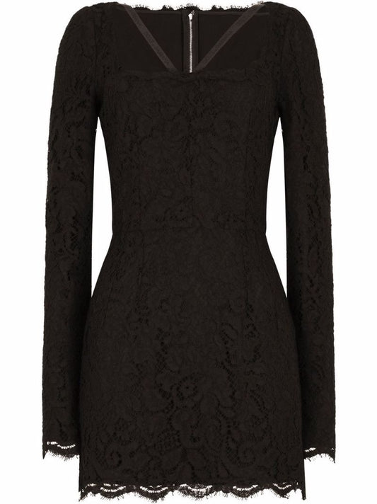 Black Lace Mini Dress