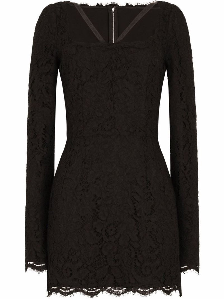 Black Lace Mini Dress
