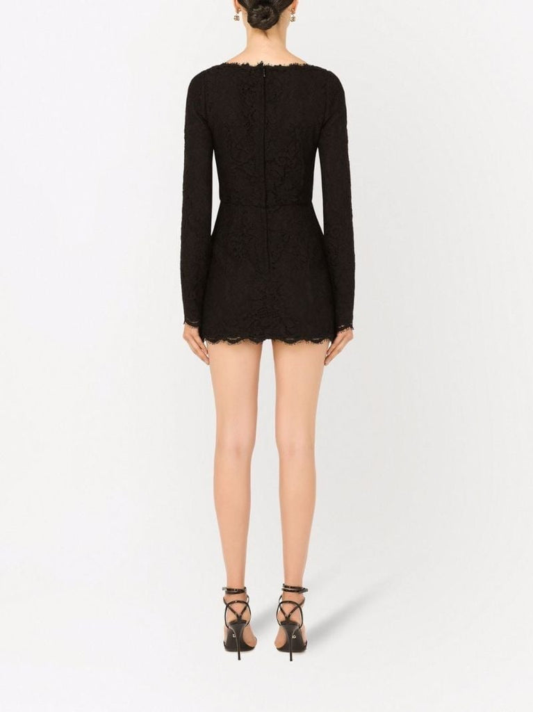 Black Lace Mini Dress