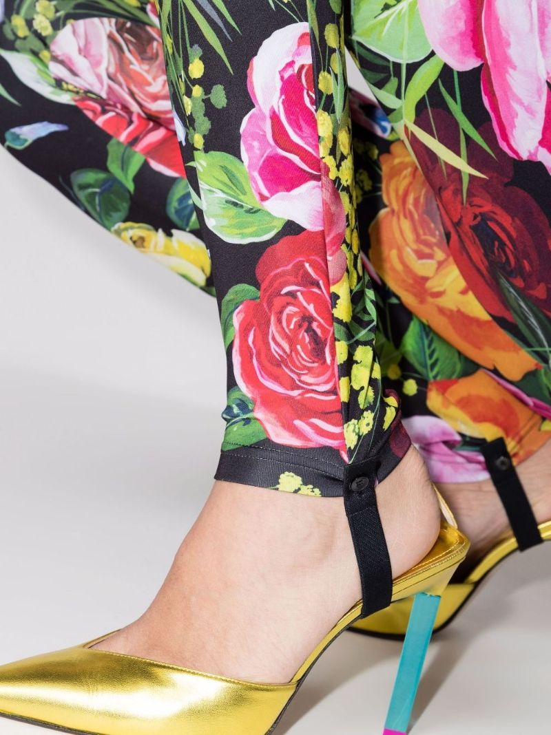 Rose Print Leggings