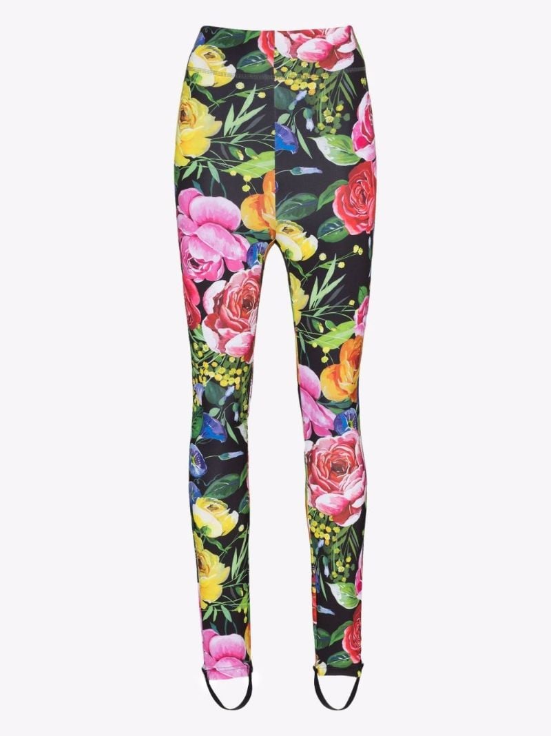 Rose Print Leggings