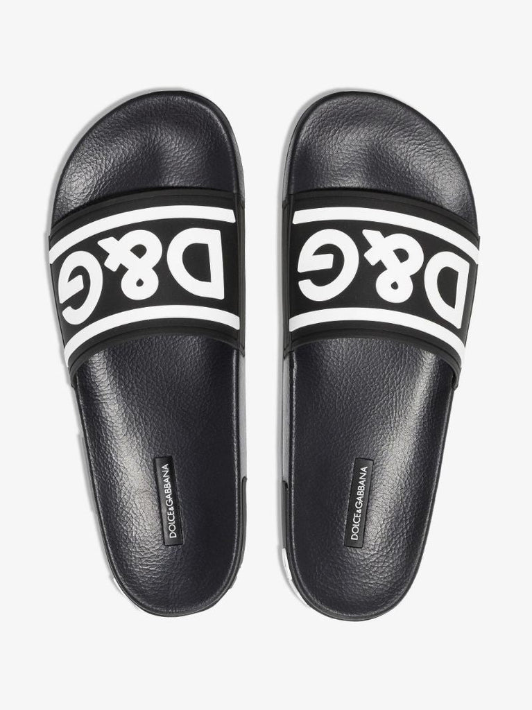 Black Contrasting Logo Slides