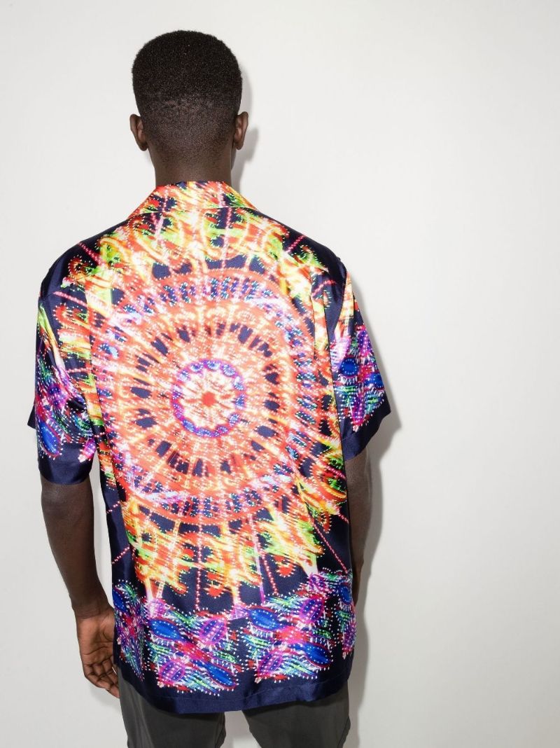 Luminarie Print Silk Shirt