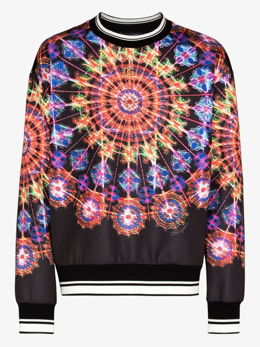 Luminaire Print Crew Neck Sweater
