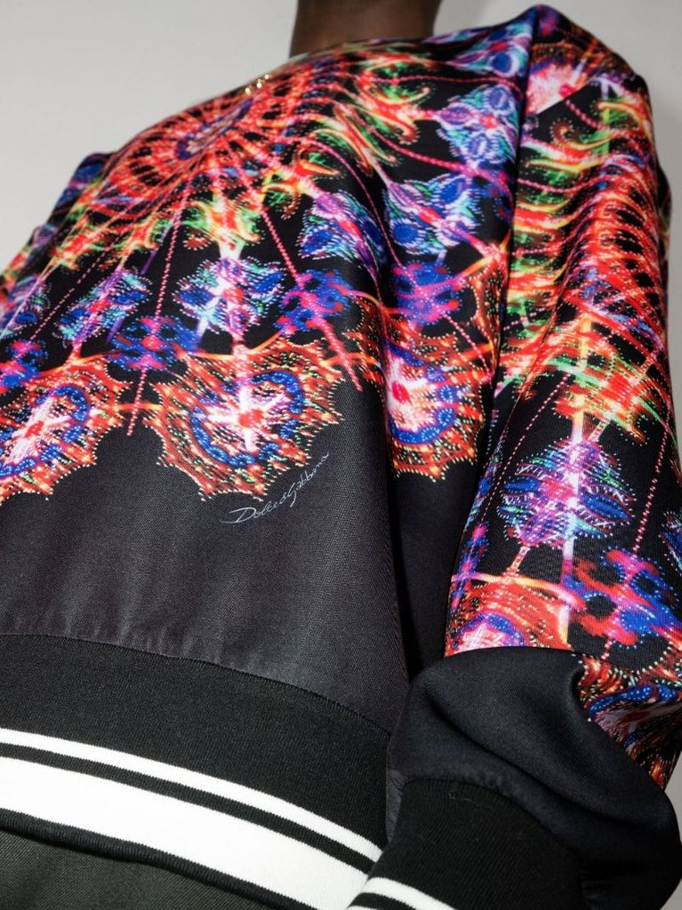 Luminaire Print Crew Neck Sweater