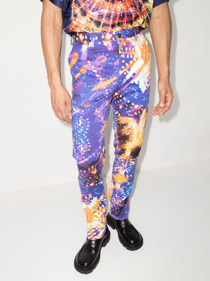 Luminaire Printed Cotton Trousers