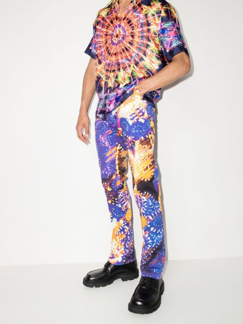 Luminaire Printed Cotton Trousers