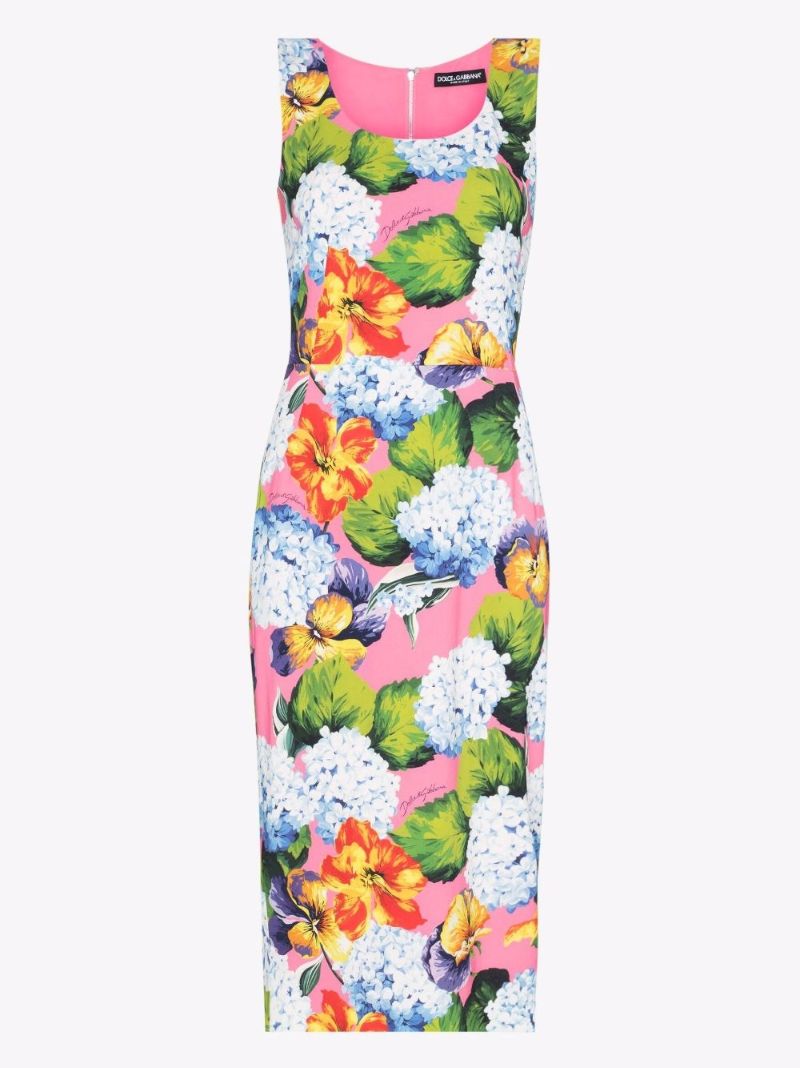 Cady Floral Sleeveless Midi Dress