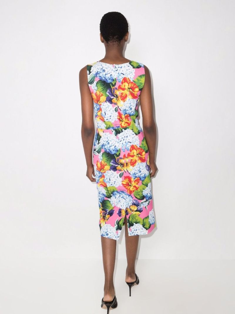 Cady Floral Sleeveless Midi Dress