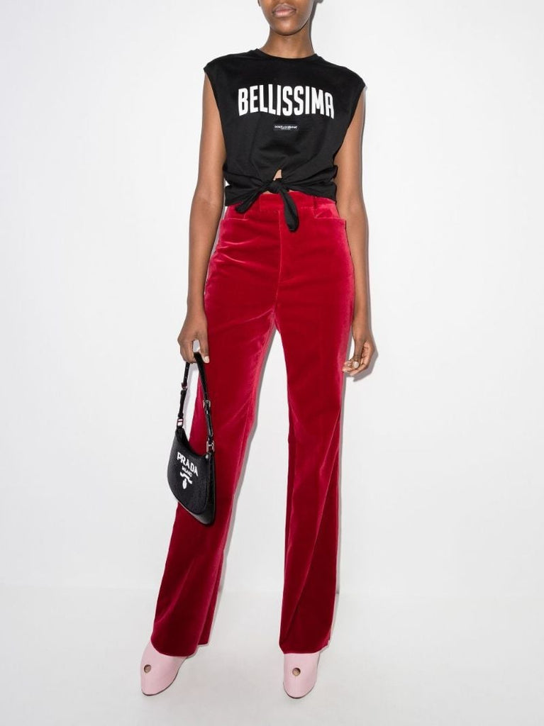Bellissima Print Knot Detail Vest Top