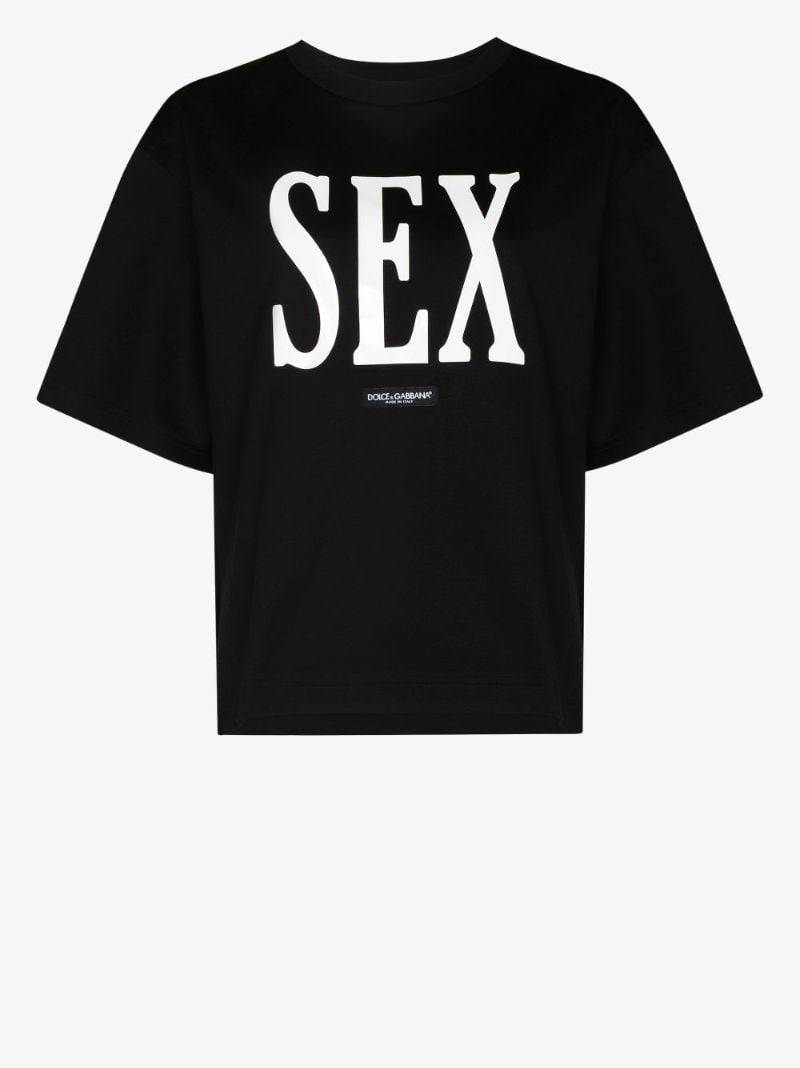 Sex Print Cotton T-shirt