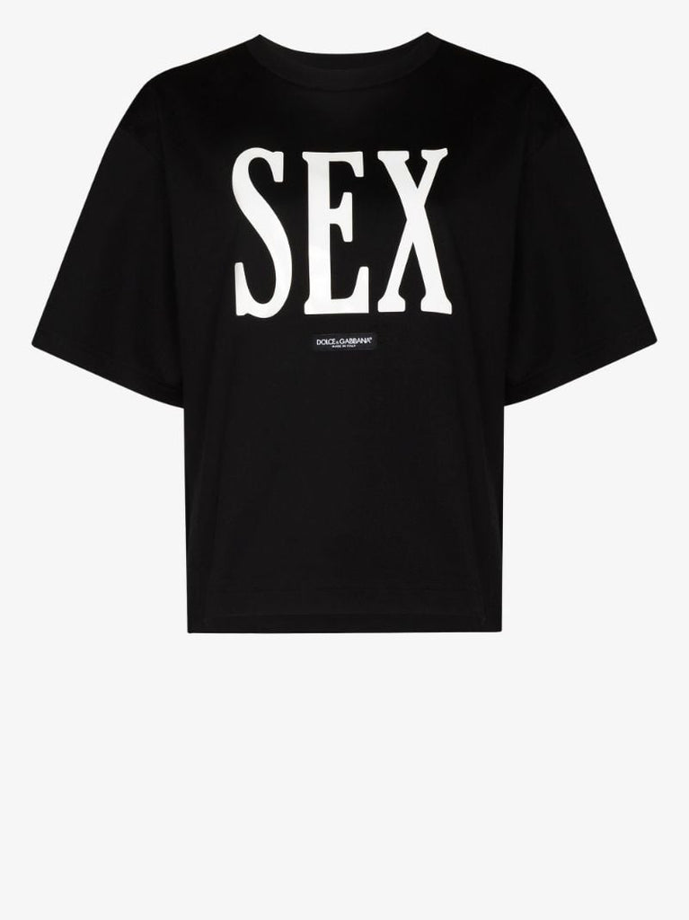 Sex Print Cotton T-shirt