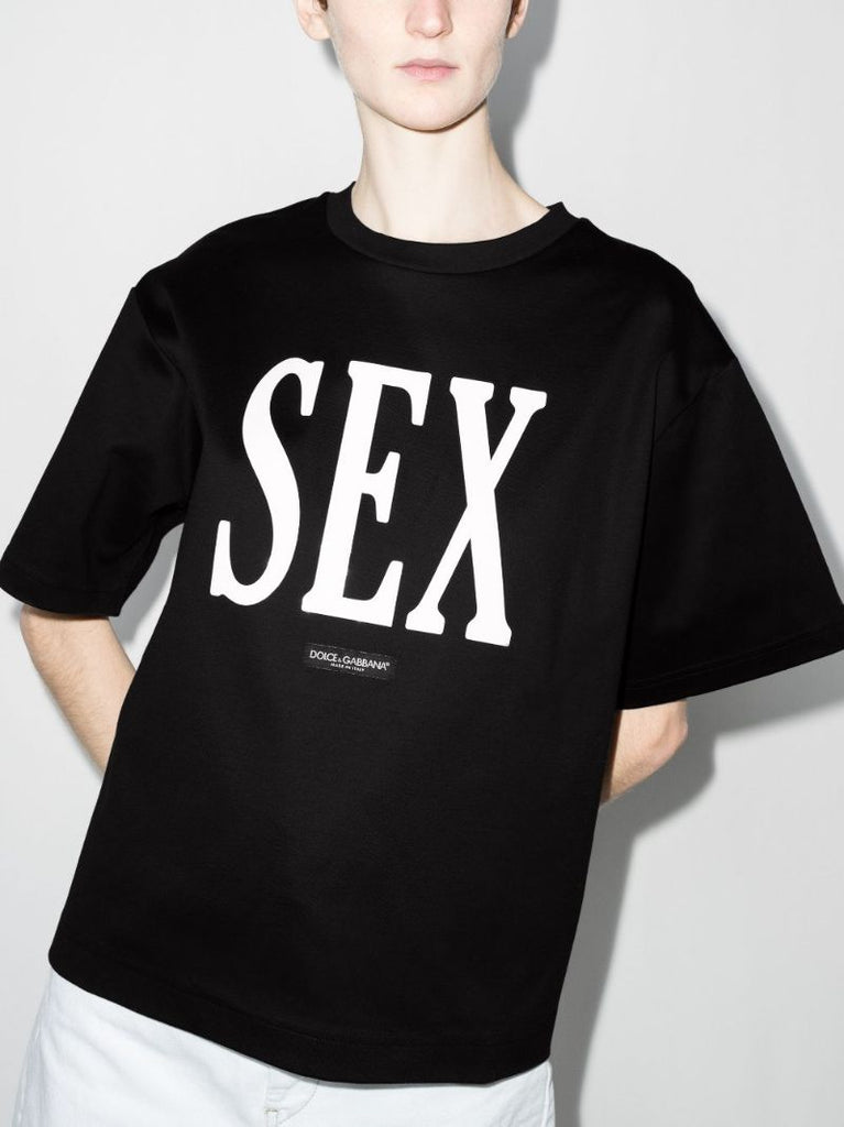 Sex Print Cotton T-shirt